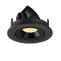 SLV LED Ceiling recessed luminaire NUMINOS® GIMBLE S, 3000K, 55°, black