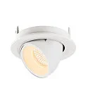 SLV LED Ceiling recessed luminaire NUMINOS® GIMBLE S, 3000K, 40°, white