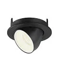 SLV LED Ceiling recessed luminaire NUMINOS® GIMBLE S, 4000K, 20°, black/white