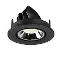 SLV LED Deckeneinbauleuchte NUMINOS® GIMBLE S, 4000K, 20°, Schwarz / Chrom