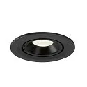 SLV LED Ceiling recessed luminaire NUMINOS® GIMBLE S, 4000K, 55°, black