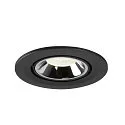SLV LED Ceiling recessed luminaire NUMINOS® GIMBLE S, 4000K, 55°, black/chrome
