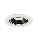 SLV LED Deckeneinbauleuchte NUMINOS® GIMBLE S, 4000K, 20°, Weiß / Schwarz