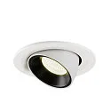 SLV LED Deckeneinbauleuchte NUMINOS® GIMBLE S, 4000K, 20°, Weiß / Schwarz