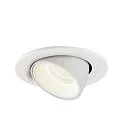 SLV LED Ceiling recessed luminaire NUMINOS® GIMBLE S, 4000K, 20°, white