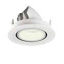 SLV LED Ceiling recessed luminaire NUMINOS® GIMBLE S, 4000K, 40°, white