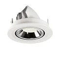 SLV LED Deckeneinbauleuchte NUMINOS® GIMBLE S, 4000K, 40°, Weiß / Chrom