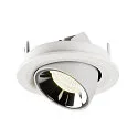 SLV LED Deckeneinbauleuchte NUMINOS® GIMBLE S, 4000K, 40°, Weiß / Chrom