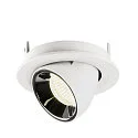 SLV LED Deckeneinbauleuchte NUMINOS® GIMBLE S, 4000K, 40°, Weiß / Chrom