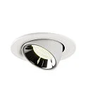 SLV LED Deckeneinbauleuchte NUMINOS® GIMBLE S, 4000K, 40°, Weiß / Chrom