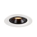 SLV LED Deckeneinbauleuchte NUMINOS® GIMBLE M, 2700K, 55°, Weiß / Schwarz