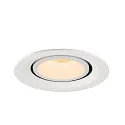 SLV LED Deckeneinbauleuchte NUMINOS® GIMBLE M, 2700K, 55°, weiß