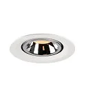 SLV LED Deckeneinbauleuchte NUMINOS® GIMBLE M, 2700K, 55°, Weiß / Chrom
