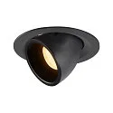 LED Deckeneinbauleuchte NUMINOS® GIMBLE M, 3000K, 20°, Schwarz