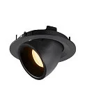 SLV LED Ceiling recessed luminaire NUMINOS® GIMBLE M, 3000K, 20°, black