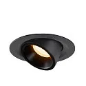 SLV LED Ceiling recessed luminaire NUMINOS® GIMBLE M, 3000K, 40°, black