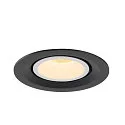 SLV LED Deckeneinbauleuchte NUMINOS® GIMBLE M, 3000K, 40°, Schwarz / Weiß