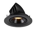 SLV LED Ceiling recessed luminaire NUMINOS® GIMBLE M, 3000K, 55°, black