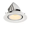 SLV LED Deckeneinbauleuchte NUMINOS® GIMBLE M, 3000K, 20°, weiß