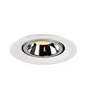 SLV LED Ceiling recessed luminaire NUMINOS® GIMBLE M, 3000K, 20°, white/chrome