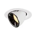 LED Deckeneinbauleuchte NUMINOS® GIMBLE M, 3000K, 40°, Weiß / Chrom