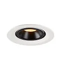 SLV LED Ceiling recessed luminaire NUMINOS® GIMBLE M, 3000K, 55°, white/black