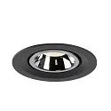 SLV LED Ceiling recessed luminaire NUMINOS® GIMBLE M, 4000K, 20°, black/chrome