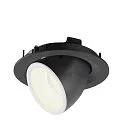 SLV LED Deckeneinbauleuchte NUMINOS® GIMBLE M, 4000K, 40°, Schwarz / Weiß