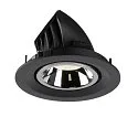 SLV LED Deckeneinbauleuchte NUMINOS® GIMBLE M, 4000K, 40°, Schwarz / Chrom