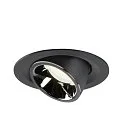 SLV LED Deckeneinbauleuchte NUMINOS® GIMBLE M, 4000K, 40°, Schwarz / Chrom