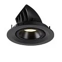 SLV LED Deckeneinbauleuchte NUMINOS® GIMBLE M, 4000K, 55°, Schwarz