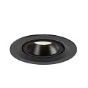 SLV LED Deckeneinbauleuchte NUMINOS® GIMBLE M, 4000K, 55°, Schwarz