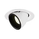 LED Deckeneinbauleuchte NUMINOS® GIMBLE M, 4000K, 20°, Weiß / Schwarz