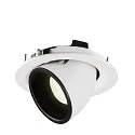 SLV LED Deckeneinbauleuchte NUMINOS® GIMBLE M, 4000K, 20°, Weiß / Schwarz