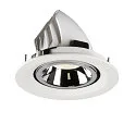 SLV LED Deckeneinbauleuchte NUMINOS® GIMBLE M, 4000K, 20°, Weiß / Chrom