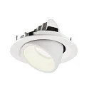 SLV LED Ceiling recessed luminaire NUMINOS® GIMBLE M, 4000K, 40°, white