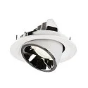 SLV LED Deckeneinbauleuchte NUMINOS® GIMBLE M, 4000K, 40°, Weiß / Chrom