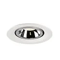 SLV LED Deckeneinbauleuchte NUMINOS® GIMBLE M, 4000K, 40°, Weiß / Chrom