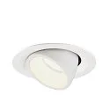 SLV LED Ceiling recessed luminaire NUMINOS® GIMBLE M, 4000K, 55°, white