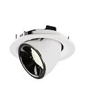 SLV LED Deckeneinbauleuchte NUMINOS® GIMBLE M, 4000K, 55°, Weiß / Chrom