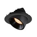 SLV LED Ceiling recessed luminaire NUMINOS® GIMBLE L, 2700K, 40°, black