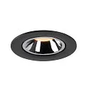 SLV LED Deckeneinbauleuchte NUMINOS® GIMBLE L, 2700K, 40°, Schwarz / Chrom