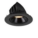 SLV LED Ceiling recessed luminaire NUMINOS® GIMBLE L, 2700K, 55°, black