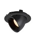 SLV LED Ceiling recessed luminaire NUMINOS® GIMBLE L, 2700K, 55°, black