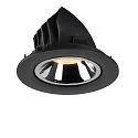 SLV LED Deckeneinbauleuchte NUMINOS® GIMBLE L, 2700K, 55°, Schwarz / Chrom