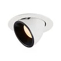 LED Deckeneinbauleuchte NUMINOS® GIMBLE L, 2700K, 20°, Weiß / Schwarz