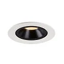 SLV LED Ceiling recessed luminaire NUMINOS® GIMBLE L, 2700K, 20°, white/black