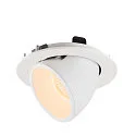 SLV LED Ceiling recessed luminaire NUMINOS® GIMBLE L, 2700K, 20°, white