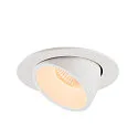 SLV LED Ceiling recessed luminaire NUMINOS® GIMBLE L, 2700K, 20°, white