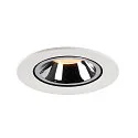 SLV LED Deckeneinbauleuchte NUMINOS® GIMBLE L, 2700K, 20°, Weiß / Chrom